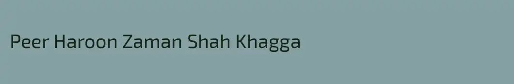 Peer Haroon Zaman Shah Khagga